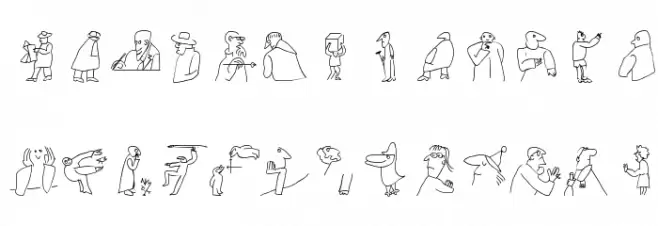 MouseToonsTwo 字体 小写