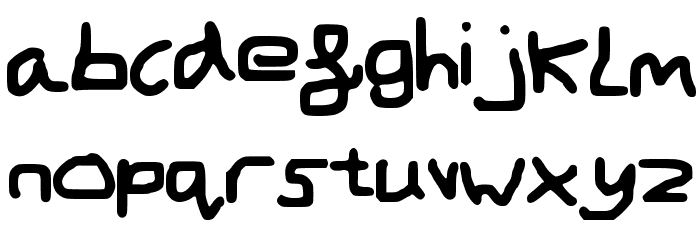 MouseWritten Font LOWERCASE