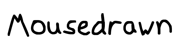 Mousedrawn  フリーフォントのダウンロード
