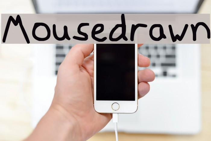 Mousedrawn Font examples