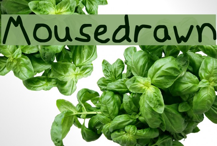Mousedrawn Font examples