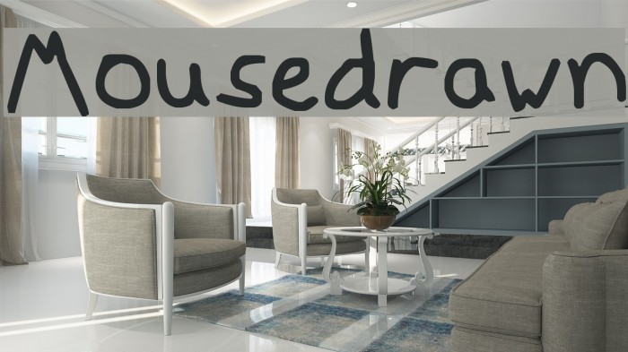 Mousedrawn Font examples