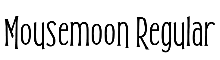 Mousemoon Regular  免费字体下载