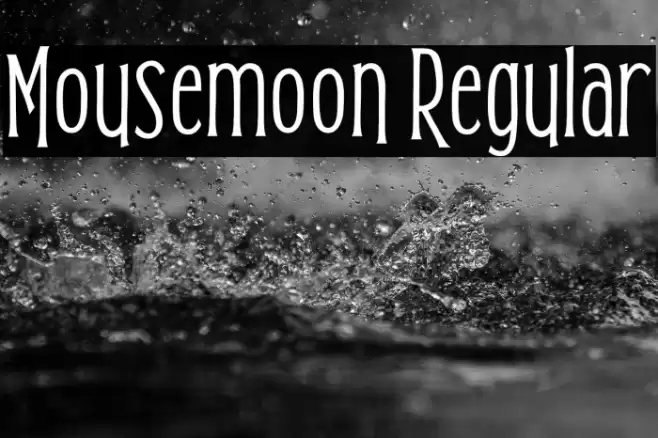 Mousemoon Regular Font examples