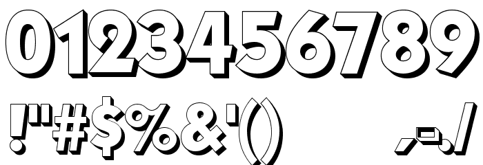 Mouser 3D Font OTHER CHARS