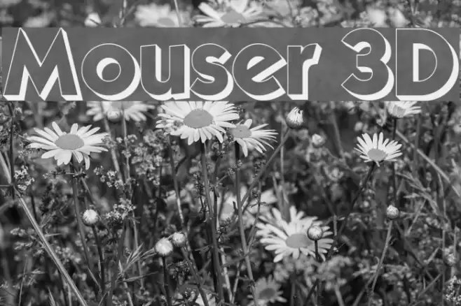 Mouser 3D Fonte examples