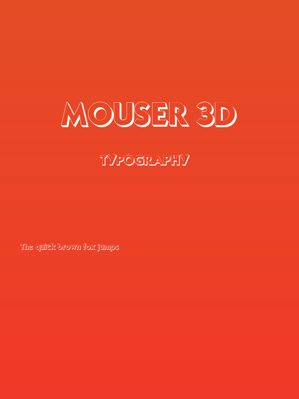 Mouser 3D Poster