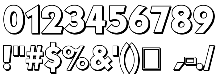 Mouser Outline Font OTHER CHARS