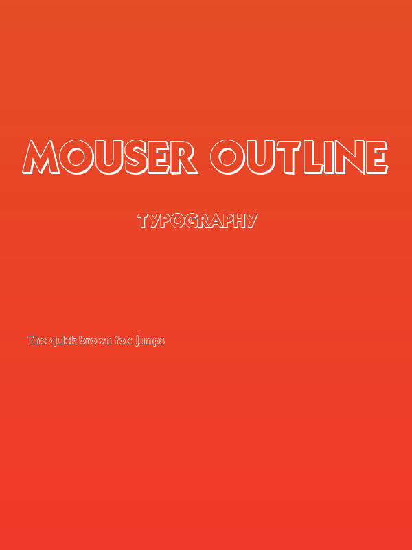 Mouser Outline Poster