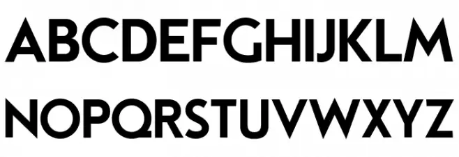 Mouser Font UPPERCASE