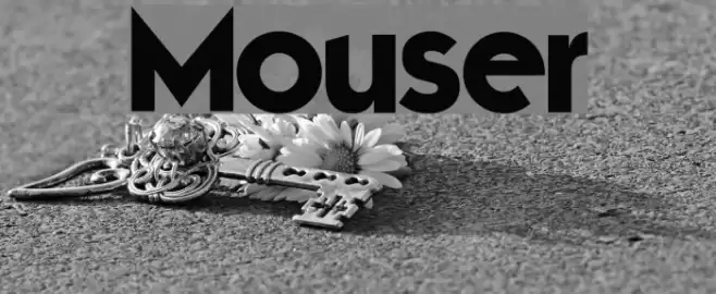 Mouser Font examples