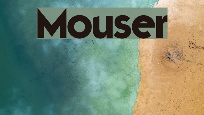 Mouser Font examples