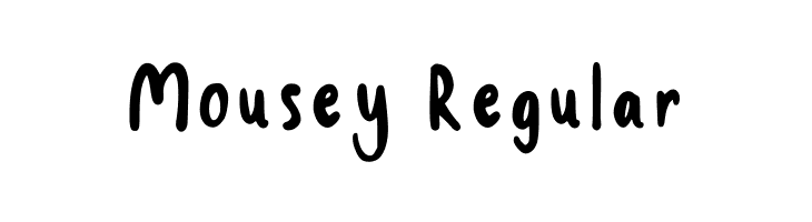 Mousey Regular  Скачать бесплатные шрифты