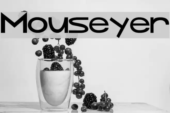 Mouseyer Font examples