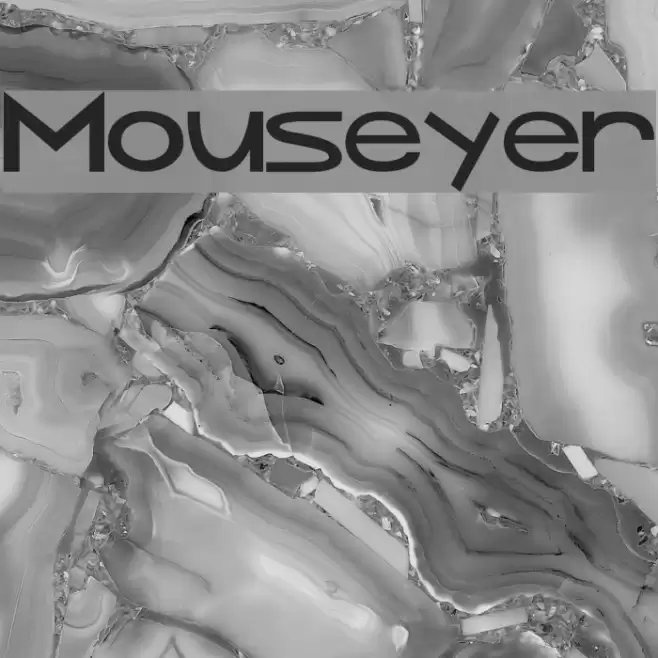 Mouseyer Font examples