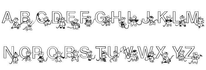 Mousie Font LOWERCASE