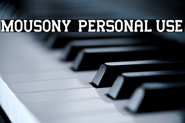 Mousony - Personal Use Example 2