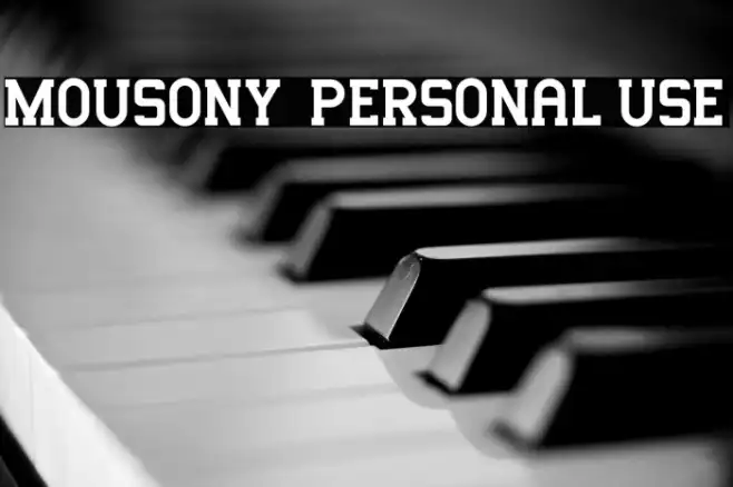 Mousony - Personal Use Example 2
