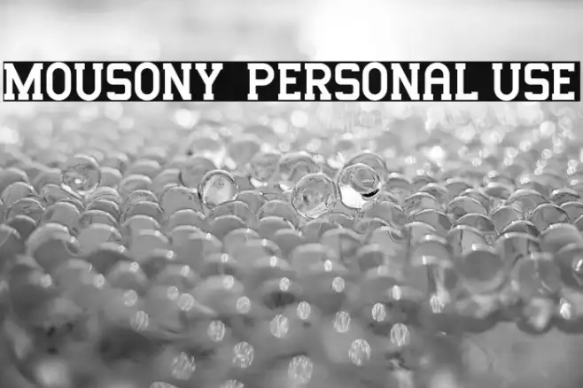 Mousony - Personal Use Example 3