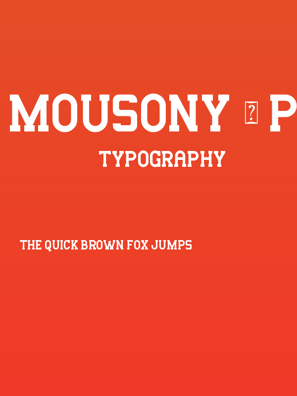 Mousony - Personal Use Poster