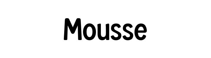 Mousse  フリーフォントのダウンロード