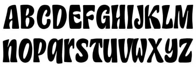 Moustache Choubidou フォント 大文字