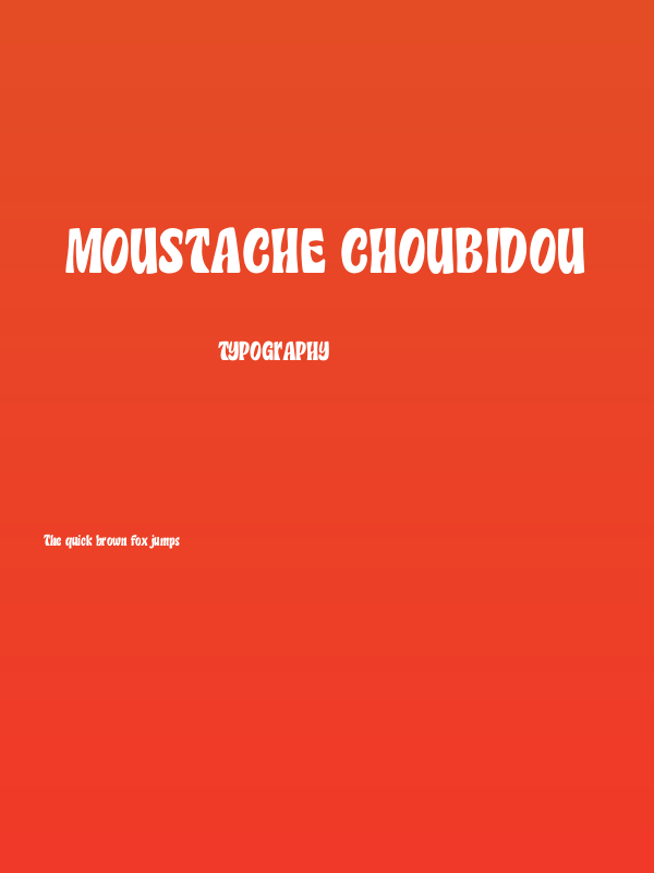 Moustache Choubidou Poster