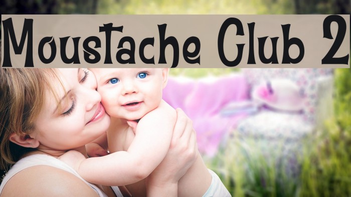 Moustache Club 2 Font examples
