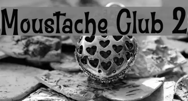 Moustache Club 2 Font examples