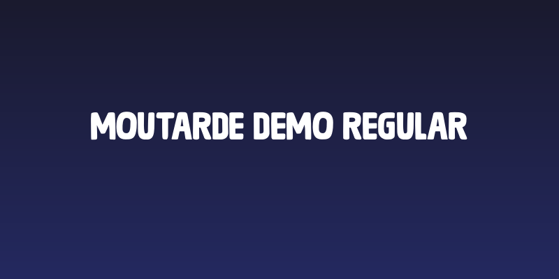 Moutarde DEMO Regular Social Header