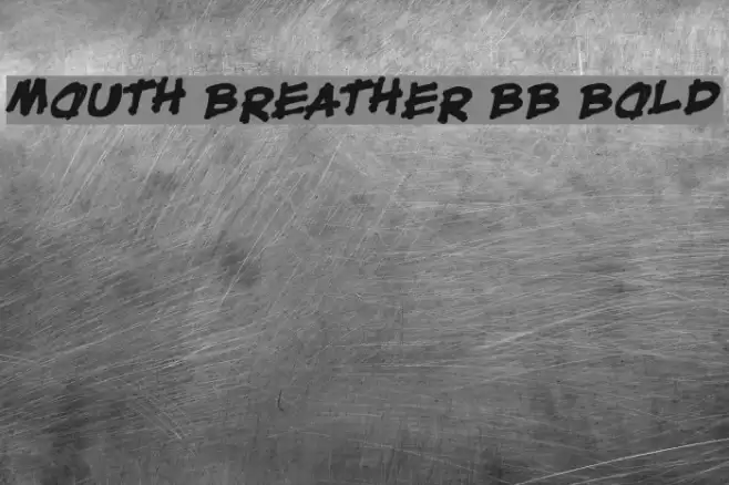 Mouth Breather BB Bold Font examples