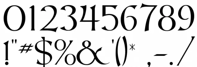 Mouth Font OTHER CHARS