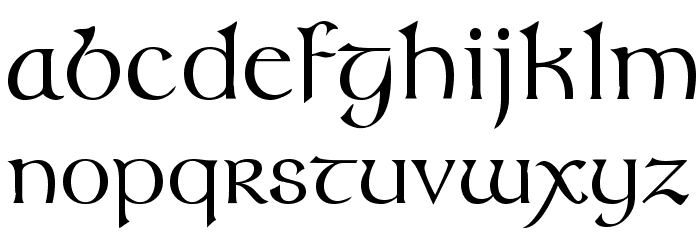 Mouth Font LOWERCASE