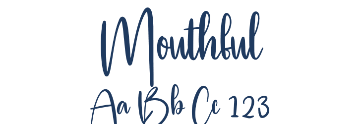 Mouthful Font Preview