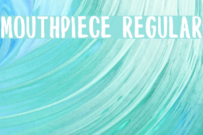 Mouthpiece Regular Font examples