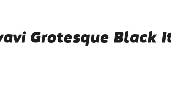 Movavi Grotesque Black Italic Logo