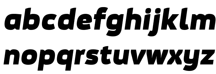 Movavi Grotesque Black Italic Font LOWERCASE