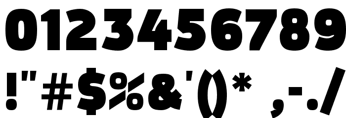 Movavi Grotesque Black Font OTHER CHARS