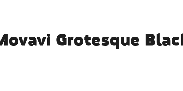 Movavi Grotesque Black Logo