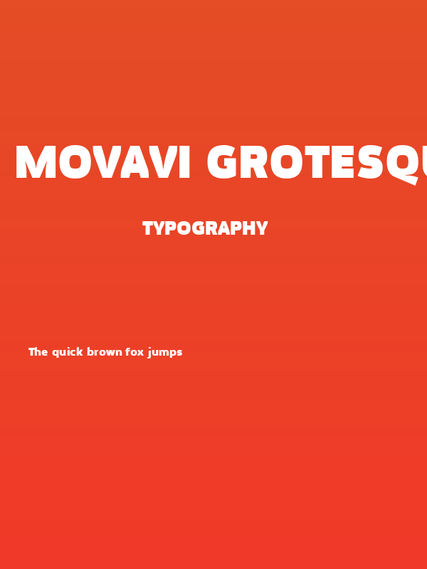 Movavi Grotesque Black Poster