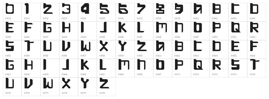 Move Along Regular Character Map