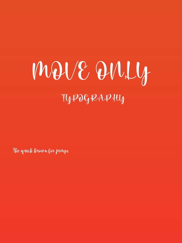 Move Only Poster