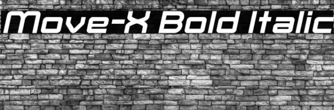 Move-X Bold Italic examples