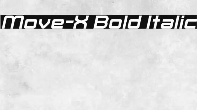 Move-X Bold Italic examples
