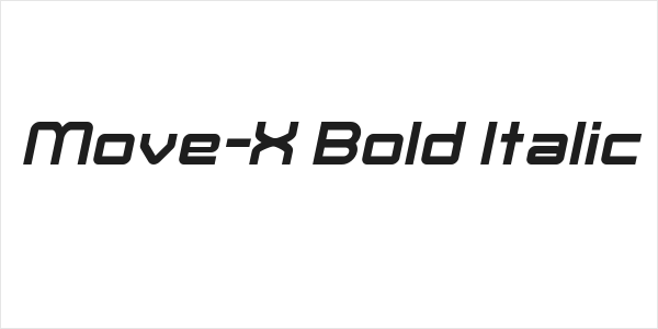 Move-X Bold Italic Logo