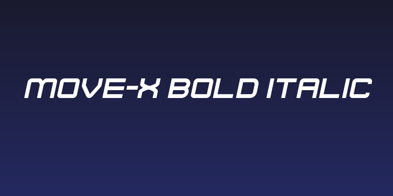 Move-X Bold Italic Social Header