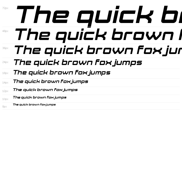 Move-X Bold Italic Waterfall