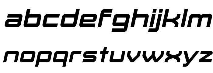 Move-X Bold Italic Font LOWERCASE