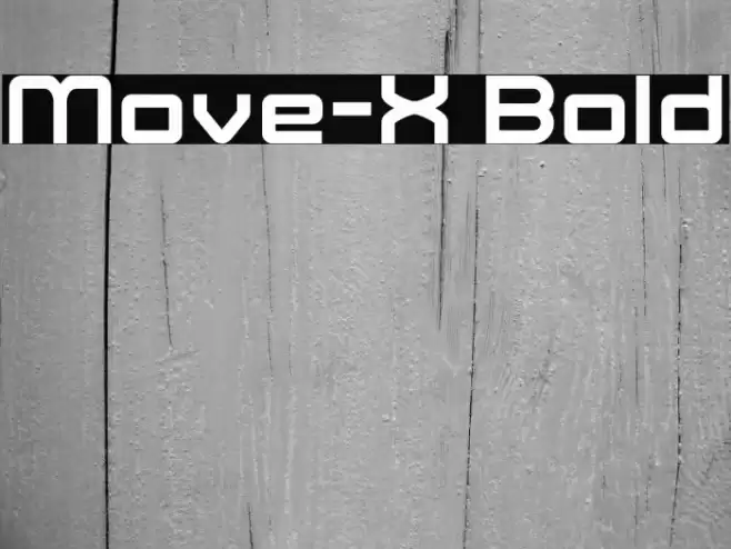 Move-X Bold Font examples