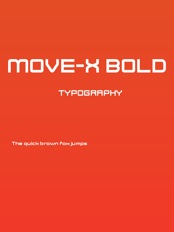Move-X Bold Poster